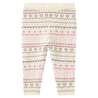 Baby Strickleggings mit Norwegermuster