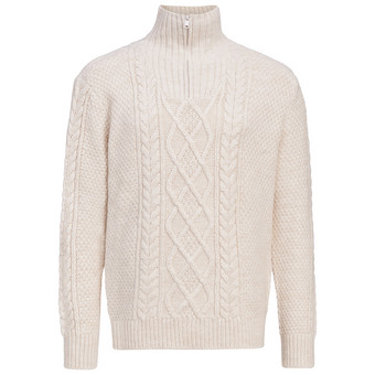 Herren Strickpullover im Troyer-Style