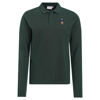 Herren Poloshirt mit Hunde-Motiv