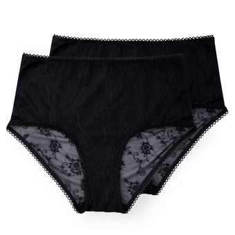 2 Damen Pantys mit Spitze