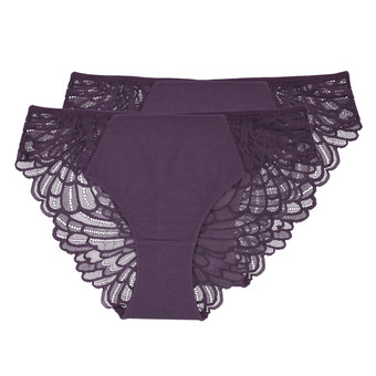 2 Damen Slips mit Spitze