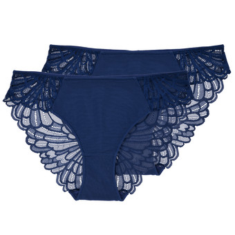 2 Damen Slips mit Spitze