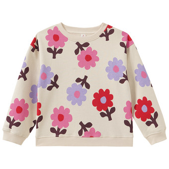 Mädchen Sweatshirt mit Allover-Print