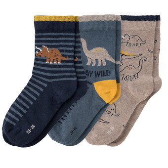 3 Paar Jungen Socken in verschiedenen Dessins