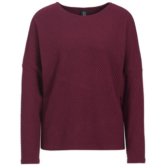 Damen Sweatshirt mit Rippstruktur