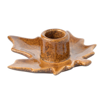 Kerzenhalter in Blatt-Form