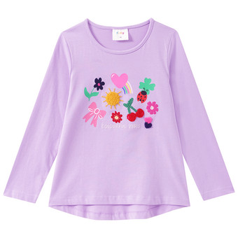 Mädchen Langarmshirt mit Applikationen