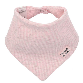 Babybandana met geribde structuur