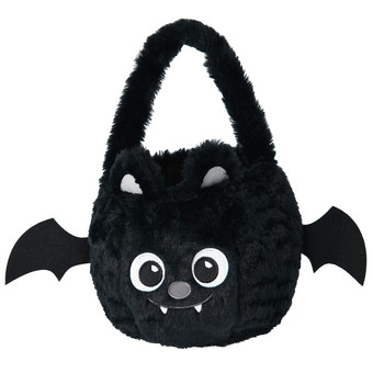 Fledermaus Plüscheimer im Halloween-Look