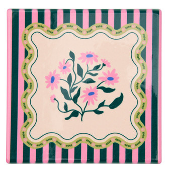 Untersetzer mit Blumen-Muster