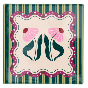 Untersetzer mit Blumen-Muster
