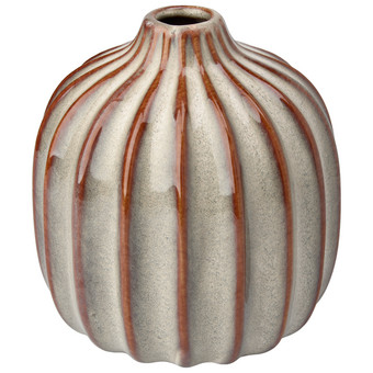 Vase mit Rillen-Struktur