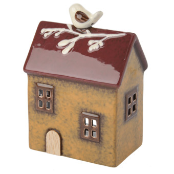 Deko-Haus im herbstlichen Design