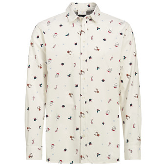 Herren Weihnachtshemd mit Allover-Print