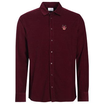 Herren Weihnachtshemd mit Stickerei