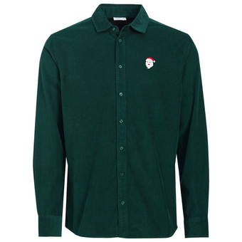 Herren Weihnachtshemd mit Stickerei