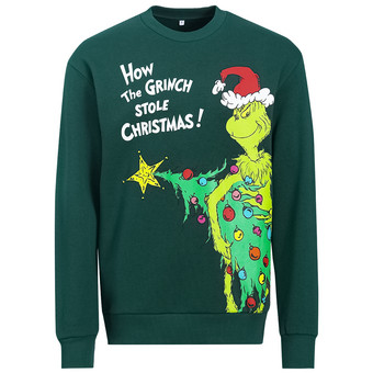 The Grinch Weihnachtssweatshirt mit Print