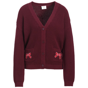 Damen Weihnachtsstrickjacke mit Stickerei