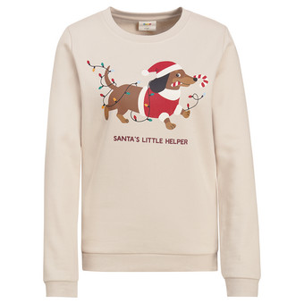 Kersttrui voor dames met print