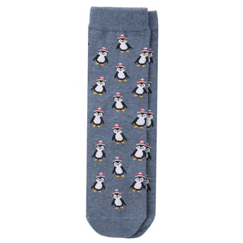 1 Paar Kinder Weihnachtssocken mit Pinguinen