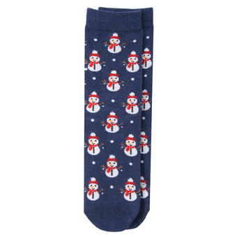 1 Paar Kinder Weihnachtssocken mit Schneemann