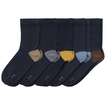 5 Paar Jungen Socken in verschiedenen Dessins