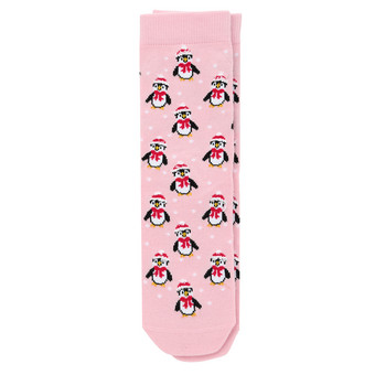 1 Paar Mädchen Weihnachtssocken mit Pinguinen