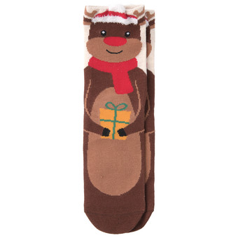 1 Paar Kinder Weihnachtssocken mit Rentier