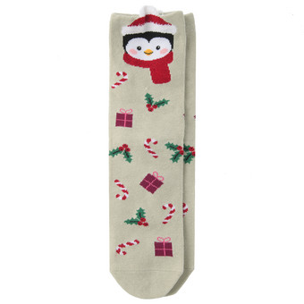 1 Paar Kinder Weihnachtssocken mit Pinguin