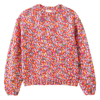 Mädchen Strickpullover in bunten Farben