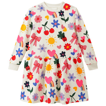 Mädchen Sweatkleid mit Applikationen