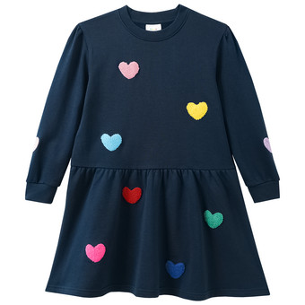 Mädchen Sweatkleid mit Applikationen