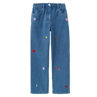 Mädchen Jeans mit Stickerei