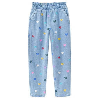 Mädchen Jeans mit Paperbag-Bund