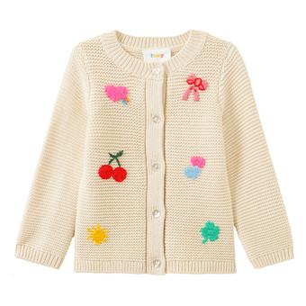 Baby Strickjacke mit Stickereien