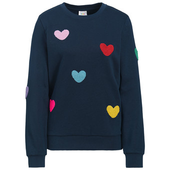 Damen Sweatshirt mit Applikationen