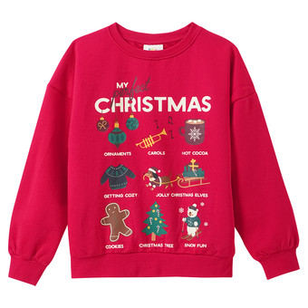 Kinder Weihnachtssweatshirt mit Print