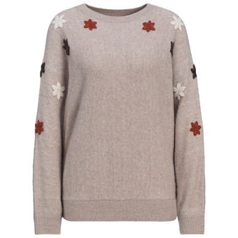 Damen Strickpullover mit Applikationen