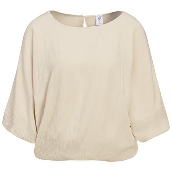 Damen Bluse in Crinkle-Optik