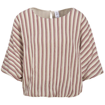 Damen Bluse in Crinkle-Optik