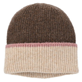 Mädchen Strickmütze mit Rippstruktur
