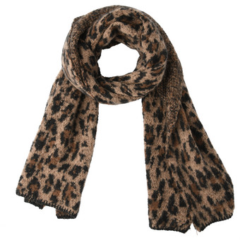 Damen Winterschal mit Leo-Muster