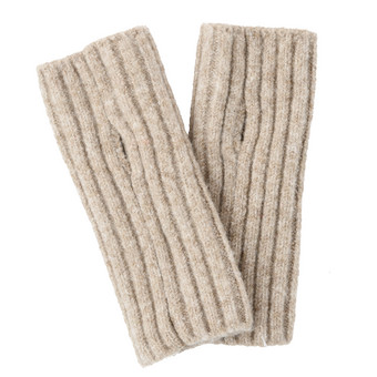 Damen Strickstulpen mit Rippstruktur