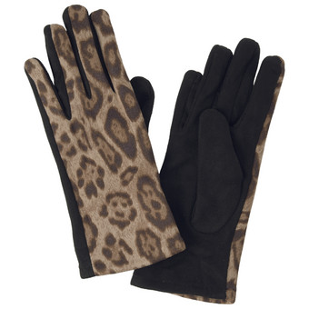 Damen Handschuhe in Veloursleder-Optik