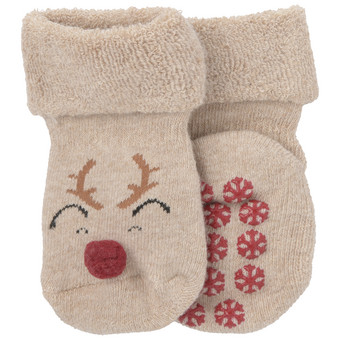 1 Paar Newborn Stoppersocken mit Applikation