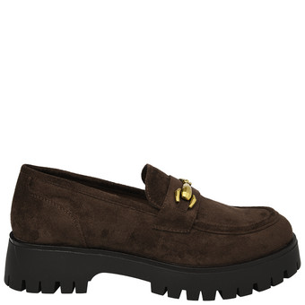 Damesloafers met suède-look