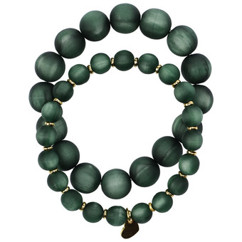 2 damesarmbanden met een matte afwerking