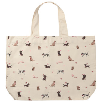 Katoenen Shopper met hondenmotieven