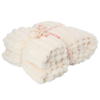Kuscheldecke in Streifen-Optik