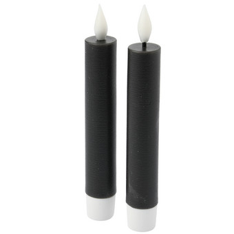 2 LED Stabkerzen mit Flammeneffekt